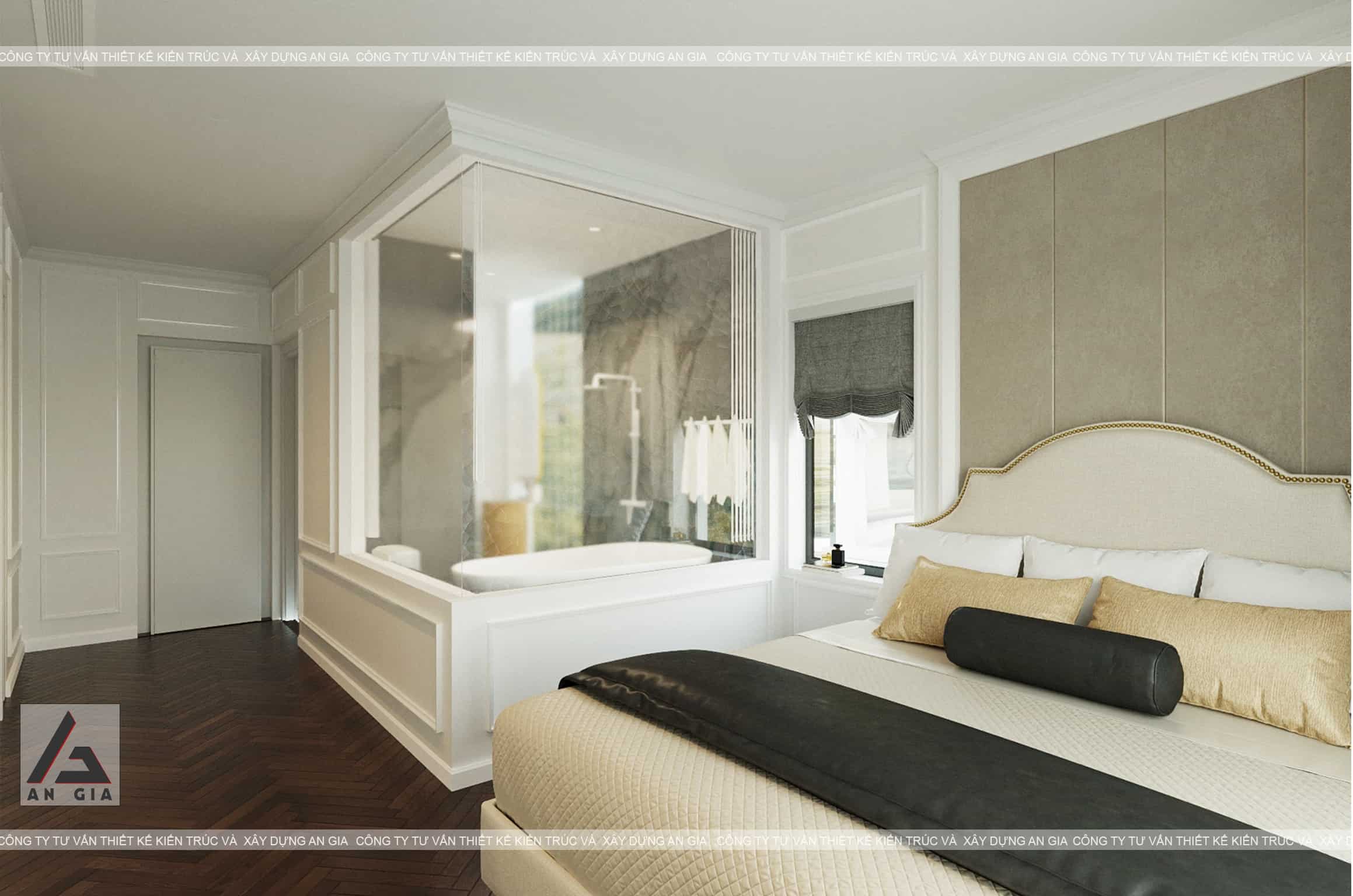 Thi công nội thất phòng ngủ ấm cúng 