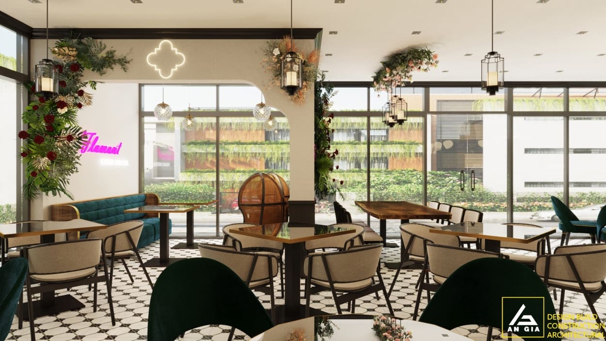 thiết kế nhà hàng cafe thu hút